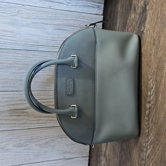 Kate Spade Carli Grove Street Leather Bag Crossbody Handbag Blue (missing strap) - Picture 3 of 11